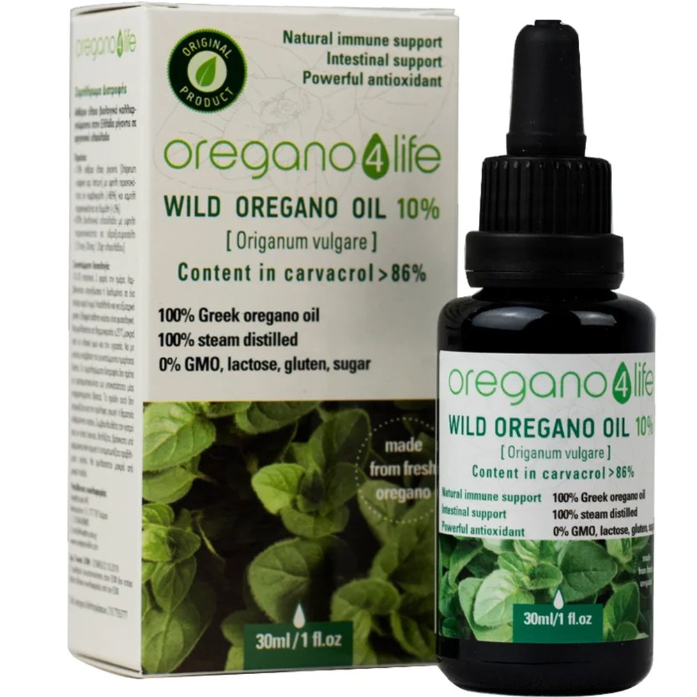 Oregano 4 Life Wild Oregano Oil 10% Αιθέριο Έλαιο Βιολογικά Καλλιεργούμενης στην Ελλάδα Ρίγανης σε Οργανικό Ελαιόλαδο 30ml