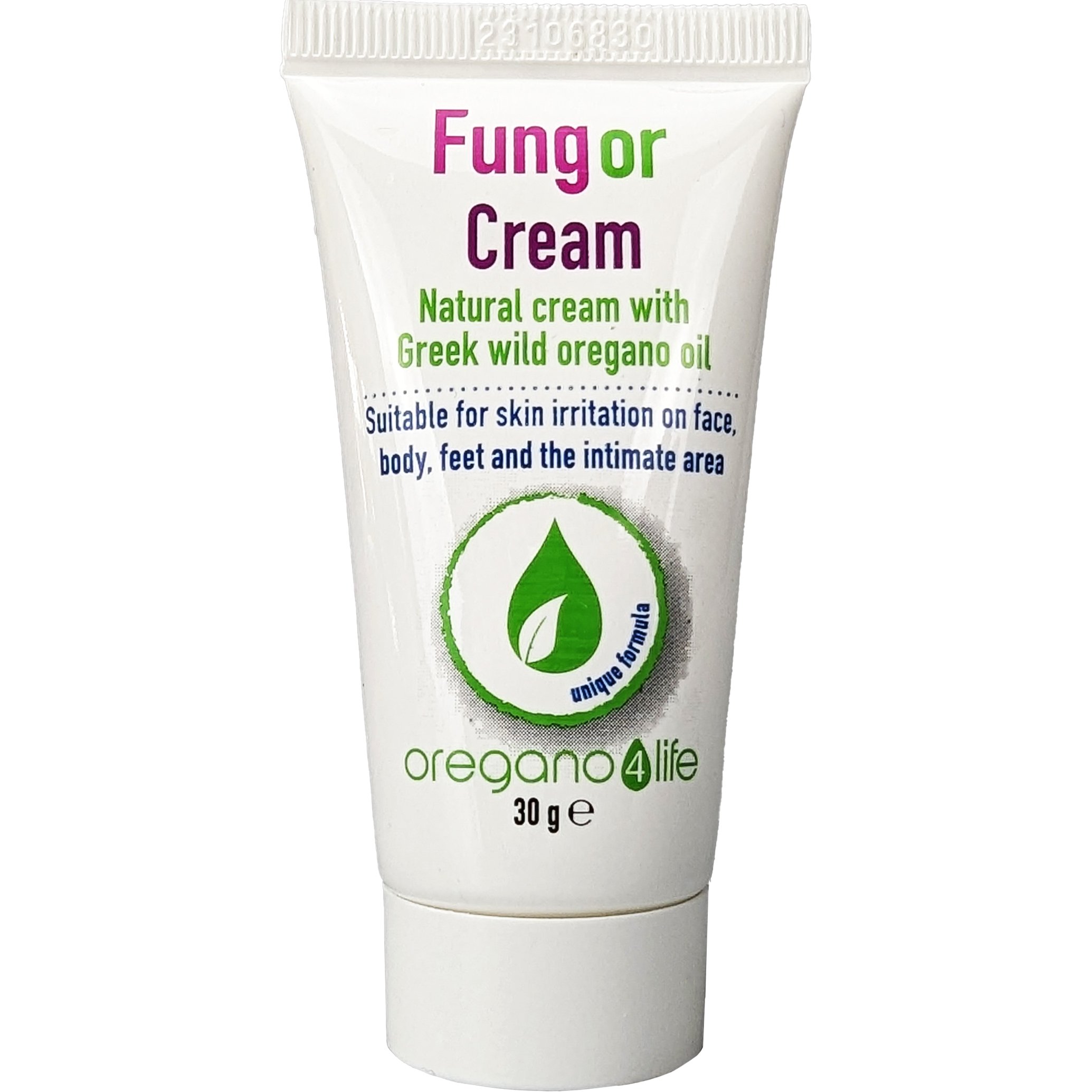 Oregano 4 Life Fungor Cream with Greek Wild Oregano Oil Φυσική Κρέμα με Αιθέριο Έλαιο Βιολογικής Ρίγανης για Δερματικούς Ερεθισμούς 30g