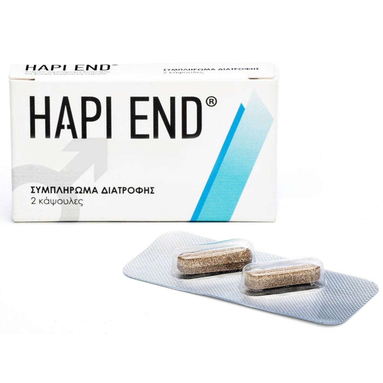 Hapi End Συμπλήρωμα Διατροφής για την Ενίσχυση της Στυτικής Λειτουργίας 2 tabs