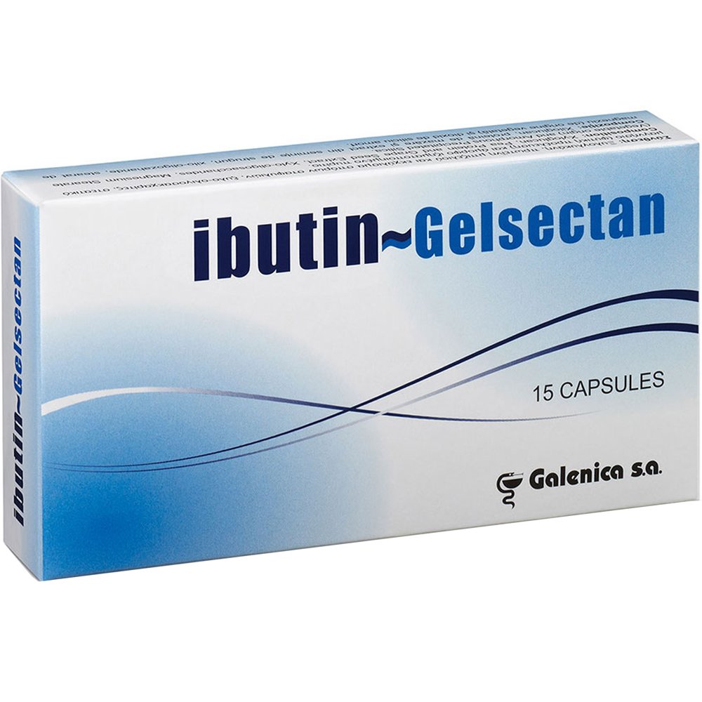 Galenica Ibutin Gelsectan Συμπλήρωμα Διατροφής Αποκατάστασης Εντερικής Λειτουργίας σε Ασθενείς με Σύνδρομο Ευερέθιστου Εντέρου 15caps