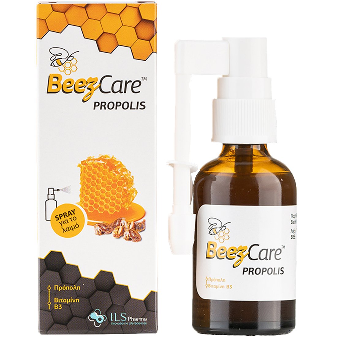 Beezcare Propolis Spray Συμπλήρωμα Διατροφής σε Μορφή Spray με Πρόπολη για τον Ερεθισμένο Λαιμό 30ml
