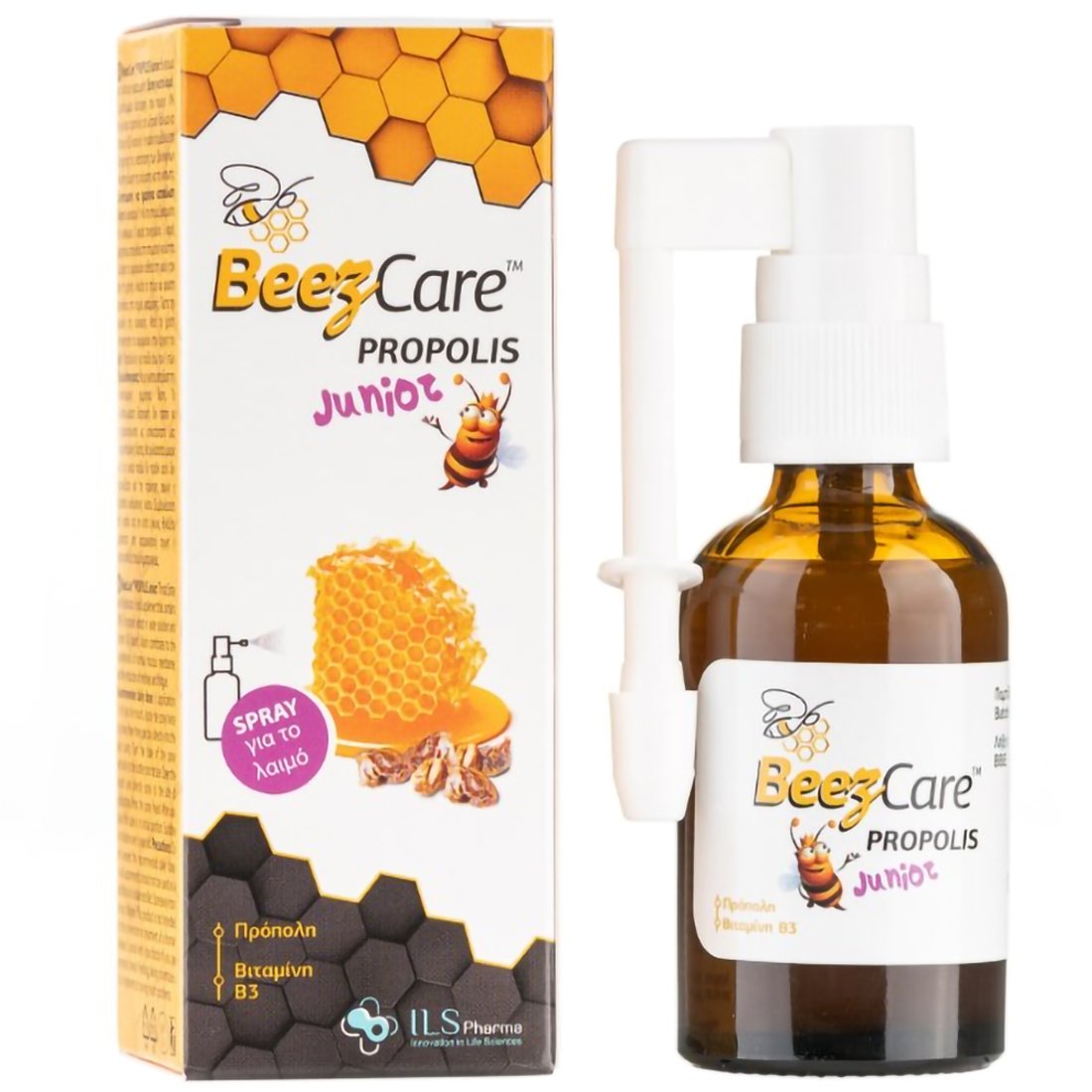 Beezcare Propolis Junior Spray Παιδικό Συμπλήρωμα Διατροφής σε Spray με Πρόπολη για τον Ερεθισμένο Λαιμό 30ml