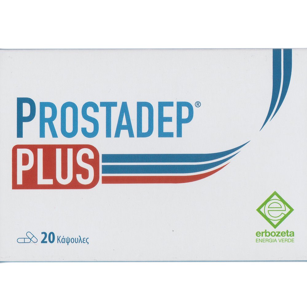 Erbozeta Erbozeta Prostadep Plus Συμπλήρωμα Διατροφής Εκχυλίσματος Saw Palmetto για την Καλή Λειτουργία του Προστάτη 20caps
