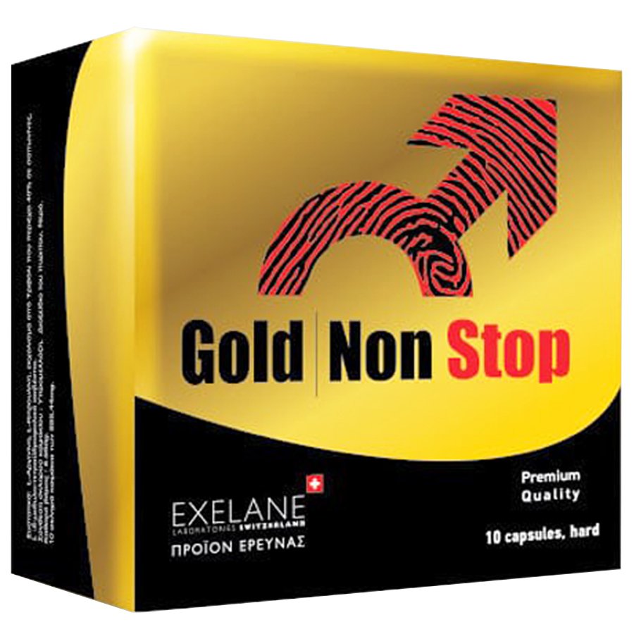 Exelane Gold Non Stop Συμπλήρωμα Διατροφής για τη Σεξουαλική Τόνωση των Ανδρών 10caps
