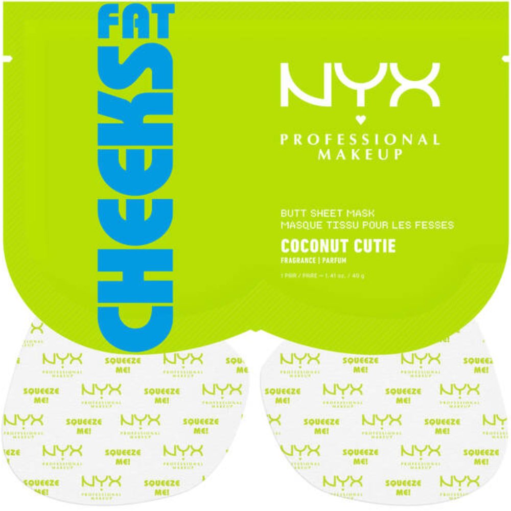 Nyx Professional Makeup Fat Cheeks Coconut Cutie Butt Sheet Mask Ενυδατική Μάσκα Γλουτών για Λείο & Σφριγηλό Δέρμα με Άρωμα Καρύδα & Ροδάκινο 40g