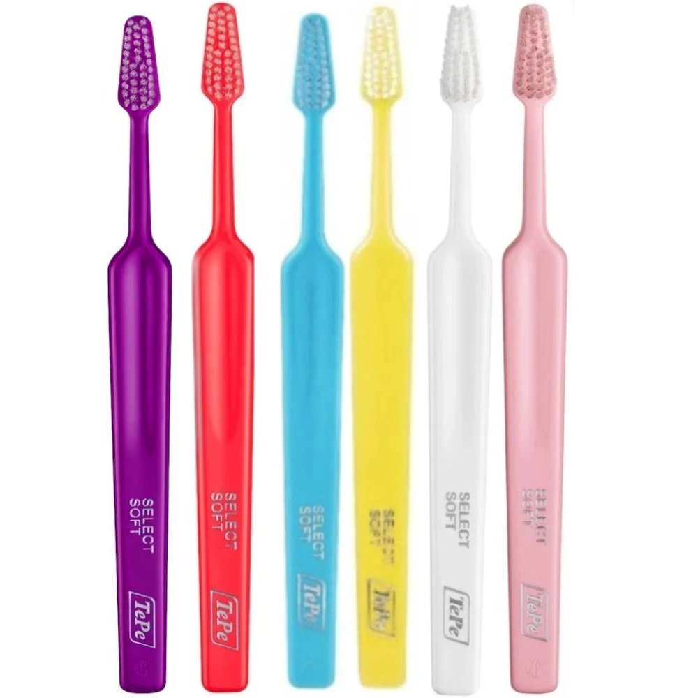 TePe Select Soft Toothbrush Μαλακές Οδοντόβουρτσες με Κωνική Κεφαλή για Αποτελεσματικό Καθαρισμό 6 Τεμάχια - Multicolor 35