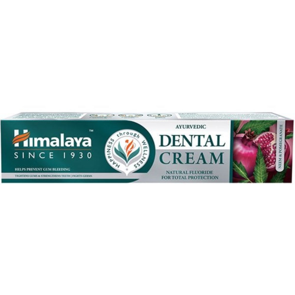 Himalaya Himalaya Ayurvedic Dental Cream Neem & Pomegranate Toothpaste Οδοντόκρεμα με Φθόριο Φυσικής Προέλευσης για Ολοκληρωμένη Στοματική Προστασία με Γεύση Ρόδι 100gr