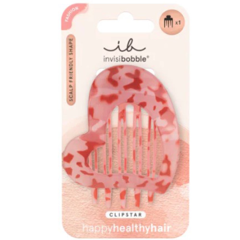 Invisibobble Clipstar Lovers Hug Scalp Friendly Shape Κλίπ για Λεπτά & Κανονικά Μαλλιά 1 Τεμάχιο