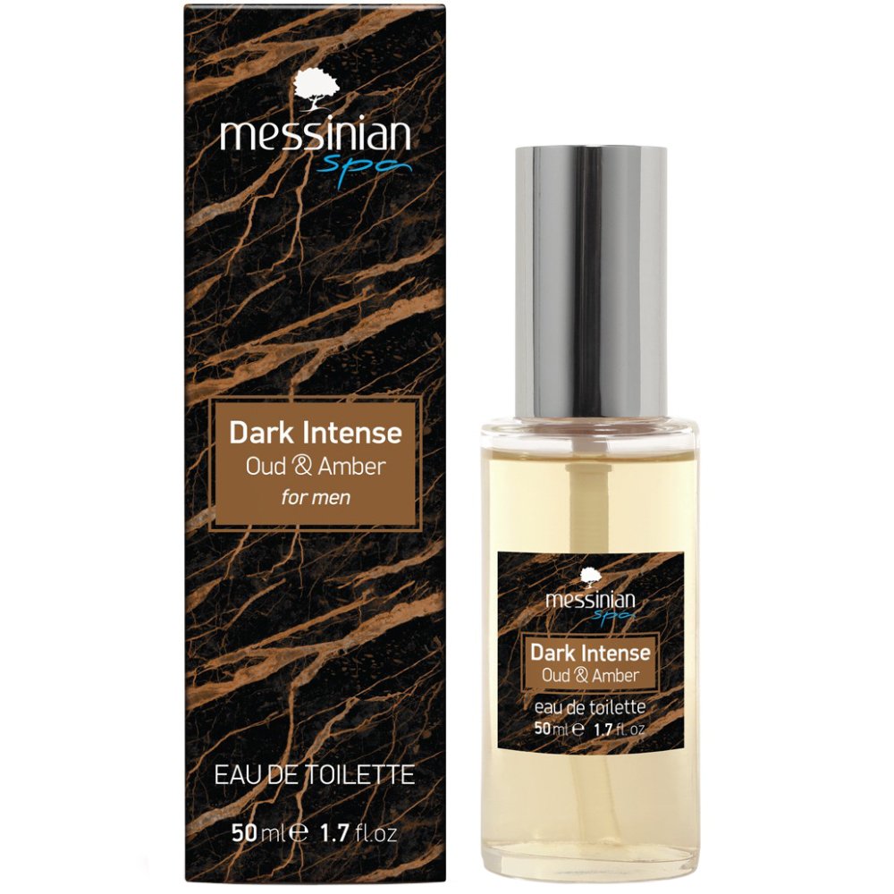 Messinian Spa Dark Intense Oud & Amber Eau De Toilette Αισθησιακό & Πικάντικο Αντρικό Άρωμα που Αποπνέει Δύναμη & Κομψότητα 50ml