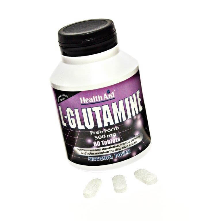 Health Aid L-Glutamine Γλουταμίνη 500mg για Υγιή Εγκέφαλο 60tabs