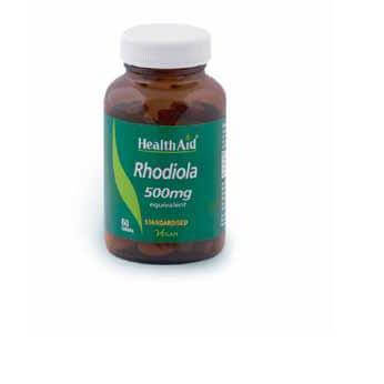 Health Aid Rhodiola Ροντιόλα 500mg Rhodiola rosea Φυσικός Ρυθμιστής Της Καλής Διάθεσης 60tabs