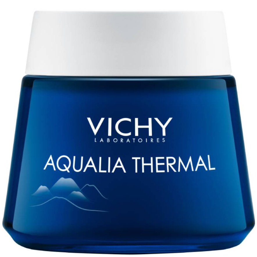 Vichy Aqualia Thermal Night Spa Ενυδατική Κρέμα Νύχτας και Μάσκα 2 σε 1 με Δροσερή Υφή 75ml