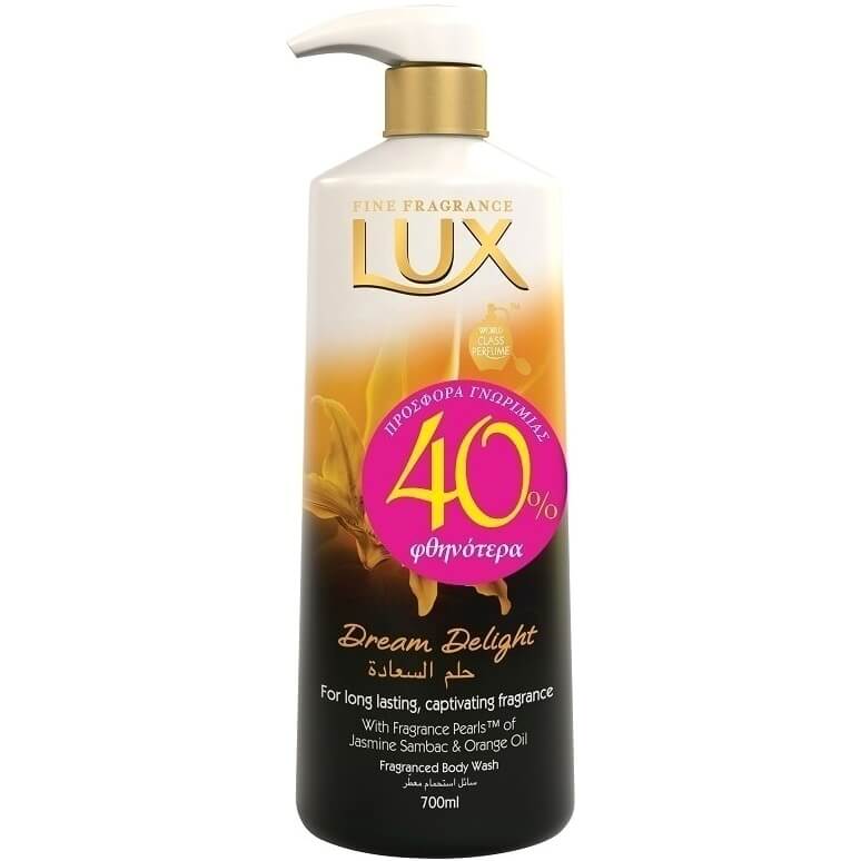 Lux Dream Delight Fragranced Body Wash Αφρόλουτρο με Σαγηνευτικό Άρωμα που Διαρκεί 700ml Promo -40%