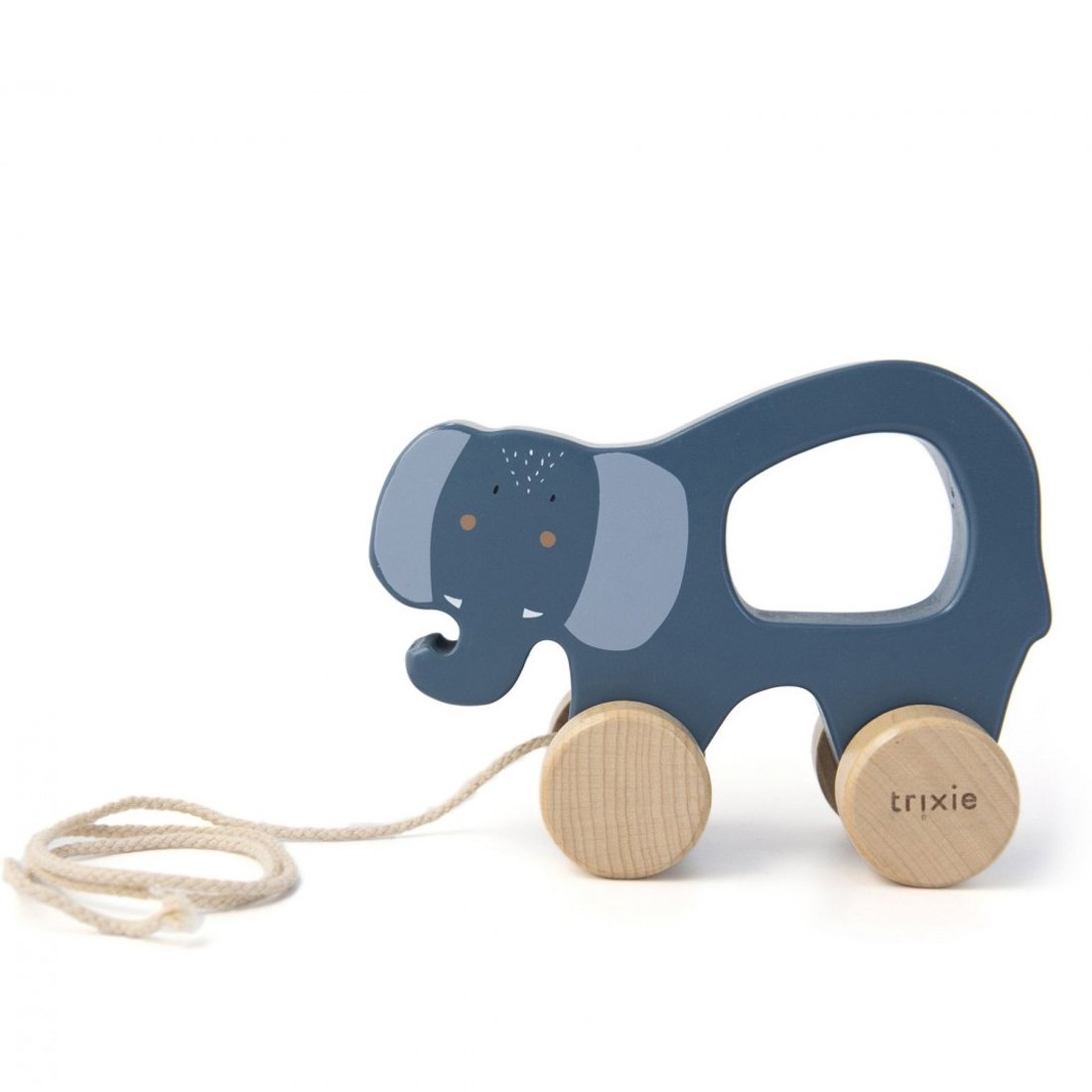 Trixie Trixie Wooden Pull Along Toy Κωδ 77379 Ξύλινο Παιχνίδι για τα Πρώτα Βήματα 1 Τεμάχιο - Mrs. Elephant