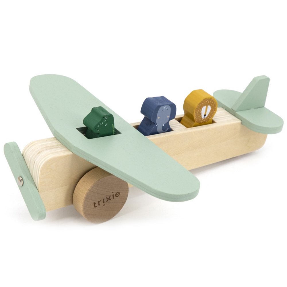 Trixie Wooden Animal Airplane Κωδ 77819 Ξύλινο Παιχνίδι Αεροπλάνο με Ζωάκια 1 Τεμάχιο