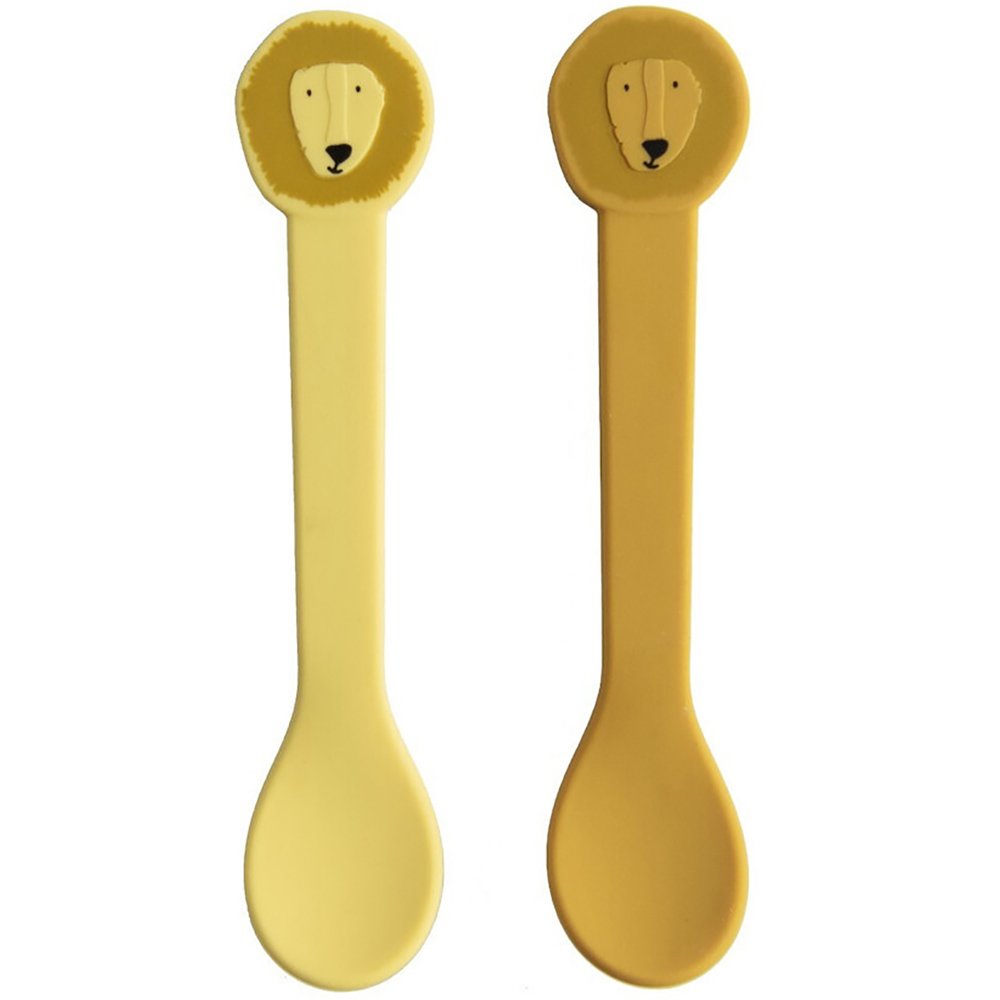 Trixie Trixie Silicone Spoon 6m+ Κωδ 77827 Βρεφικό Σετ με Κουτάλια 2 Τεμάχια - Mr. Lion
