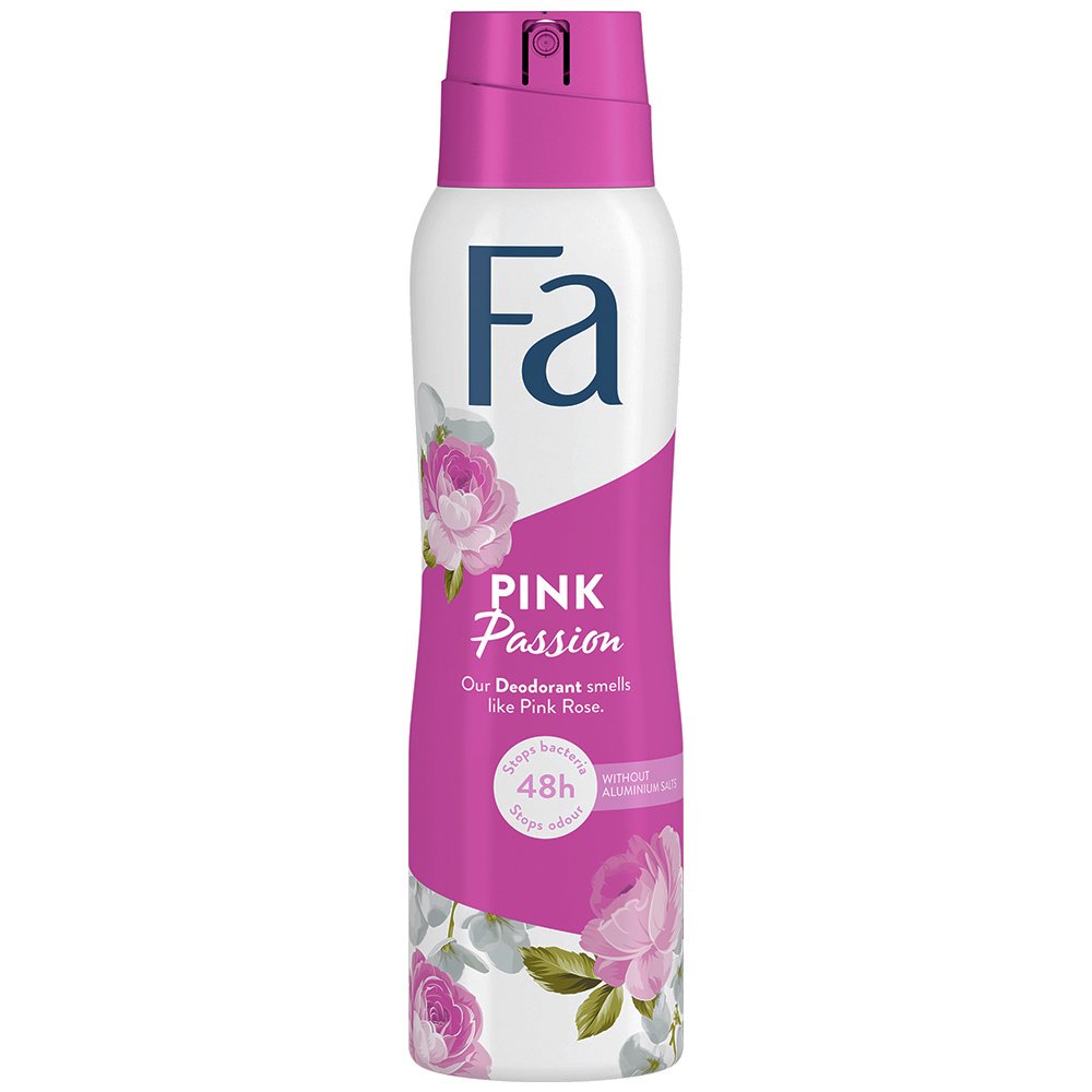 Fa Pink Passion 48hr Deodorant Spray Γυναικείο Αποσμητικό 48ωρης Προστασίας με Άρωμα Ροζ Τριαντάφυλλο 150ml