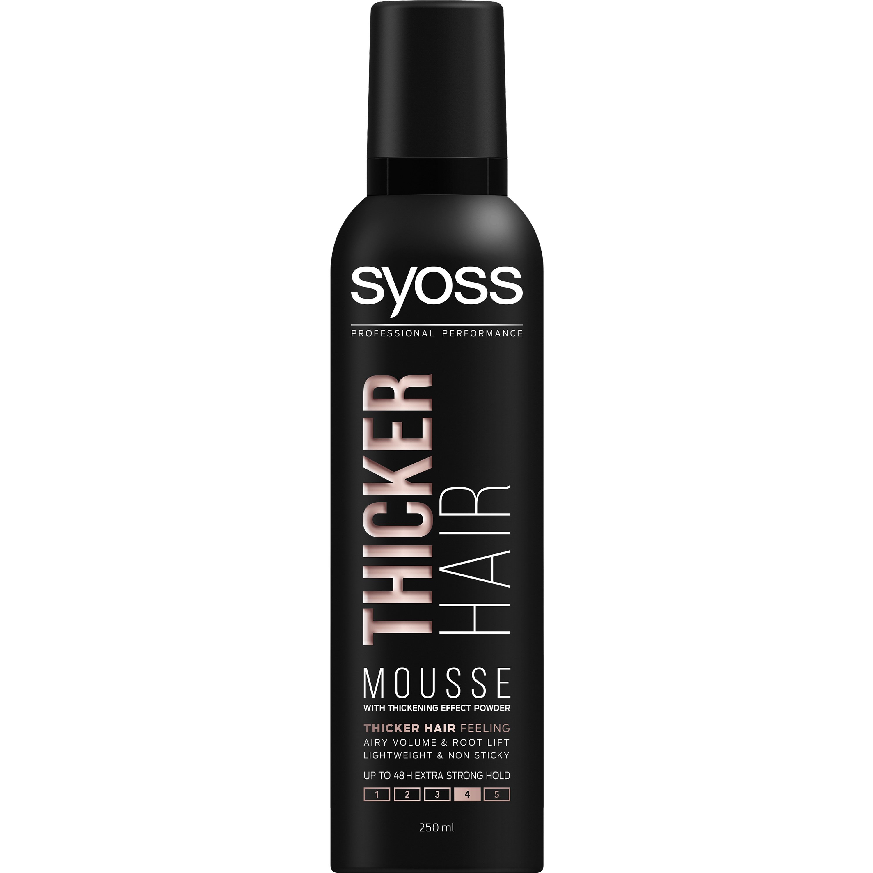 Syoss Thicker Hair Mousse Αφρός για Πλούσια Μαλλιά με Όγκο & Δυνατό Κράτημα 250ml