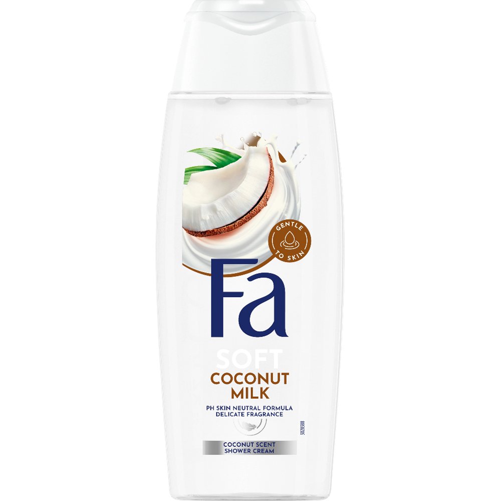 FA Fa Soft Coconut Milk Shower Cream Κρεμώδες Αφρόλουτρο Σώματος με Περιποιητικό Άρωμα από Γάλα Καρύδας 250ml