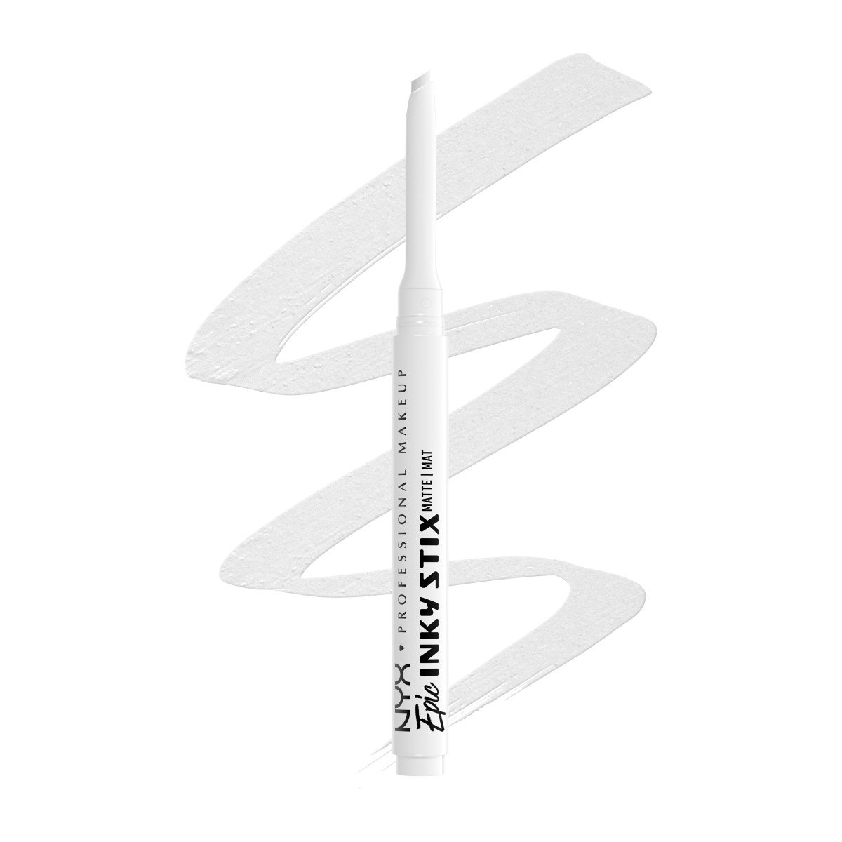 Nyx Professional Makeup Epic Inky Stix Mat Eyeliner Waterproof Cream Gel Αδιάβροχο Κρεμώδες Τζελ σε Στίκ που Εφαρμόζονται Εύκολα & Ομοιόμορφα για Πλούσιο Χρώμα που Διαρκεί Έως & 24 Ώρες 0.1g - 17 Wired White