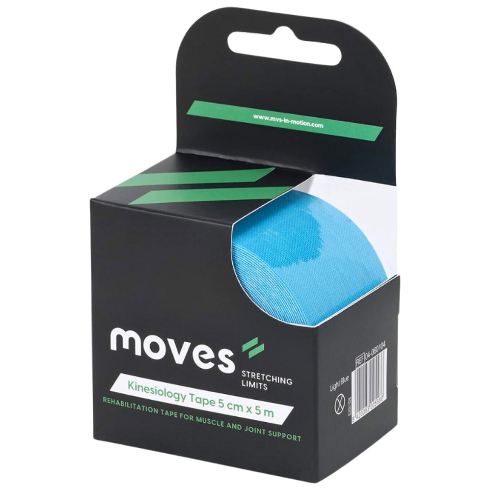 Alfacare Moves Kinesiology Tape Αδιάβροχη & Ελαστική Βαμβακερή Ταινία Κινησιολογίας 5cm x 5m - Μπλε