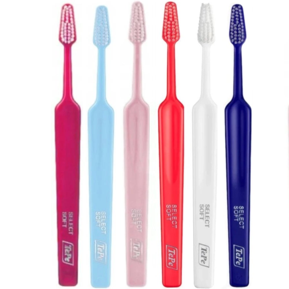 TePe Select Soft Toothbrush Μαλακές Οδοντόβουρτσες με Κωνική Κεφαλή για Αποτελεσματικό Καθαρισμό 6 Τεμάχια - Multicolor 36