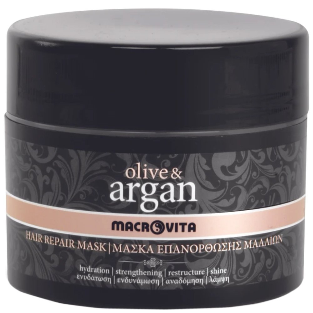 Macrovita Repair Hair Mask Ενυδατική & Eπανορθωτική  Μάσκα Mαλλιών για Θρέψη & Λάμψη 200ml