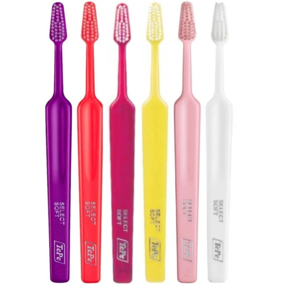 TePe Select Soft Toothbrush Μαλακές Οδοντόβουρτσες με Κωνική Κεφαλή για Αποτελεσματικό Καθαρισμό 6 Τεμάχια - Multicolor 21