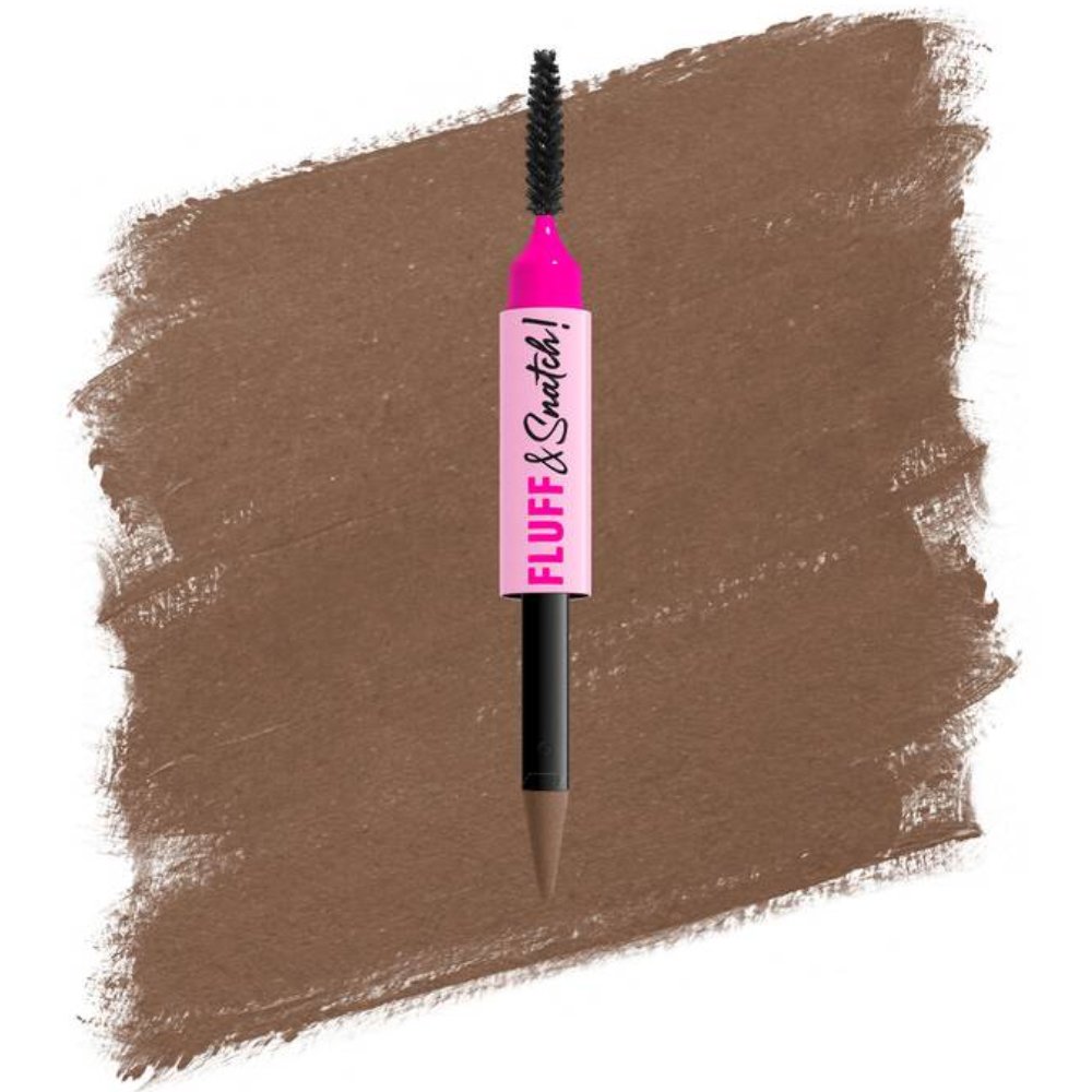 Nyx Professional Makeup Fluff & Snatch Brow Powder Pen Στυλό Φρυδιών Διπλής Χρήσης για Γέμισμα & Σχηματισμό με Φυσικό & Απαλό Ματ Αποτέλεσμα 1g - 02 Taupe