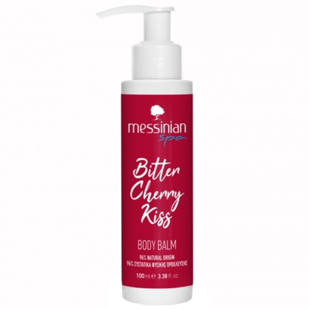 Messinian Spa Bitter Cherry Kiss Body Balm Ενυδατικό Γαλάκτωμα Σώματος για Θρέψη, Απαλότητα & Φρεσκάδα με Μεθυστικό & Γλυκό Άρωμα Κερασιού για Έντονο Προφίλ 100ml