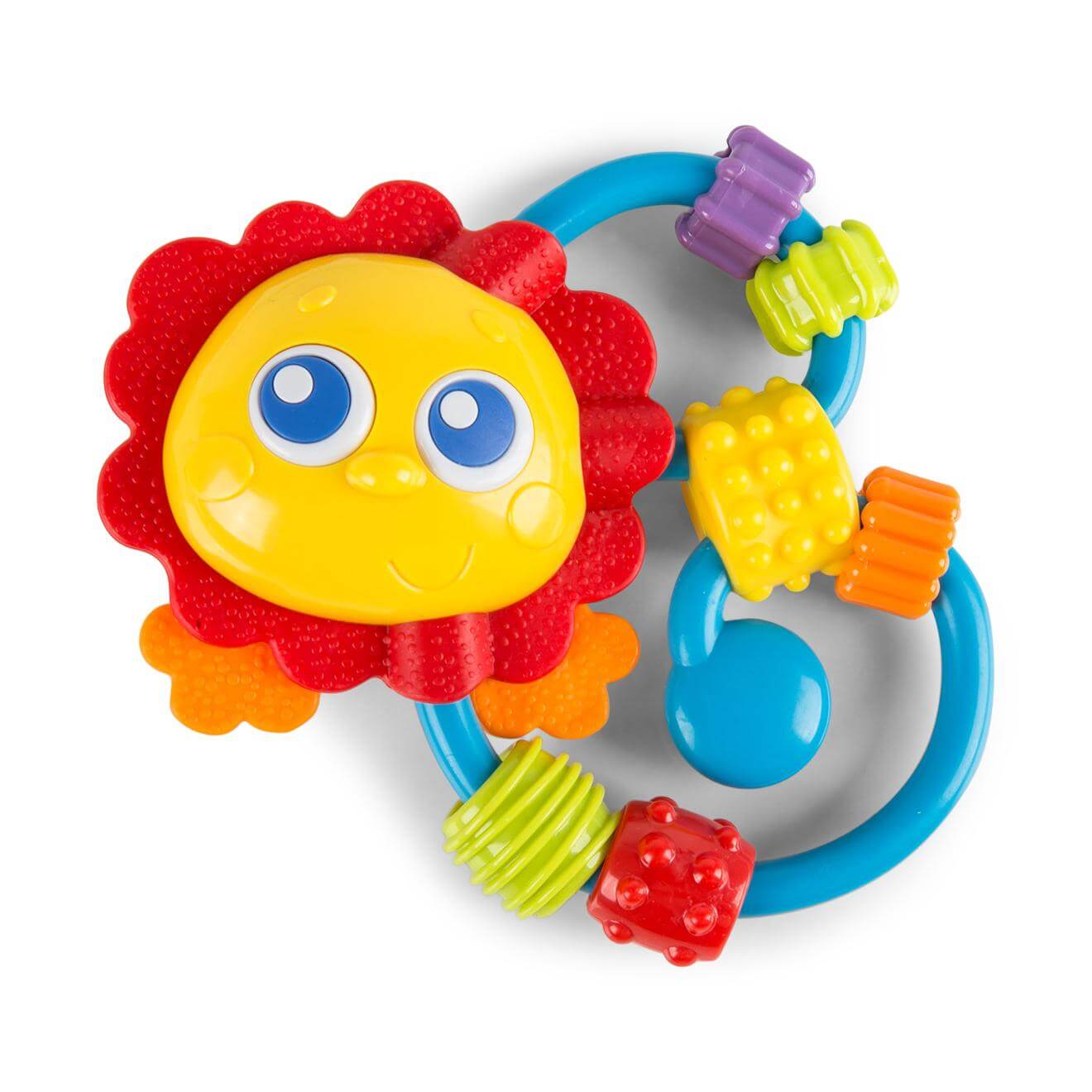 Playgro Curly Critter Παιδική Κουδουνίστρα Λιονταράκι 3m+ BPA Free