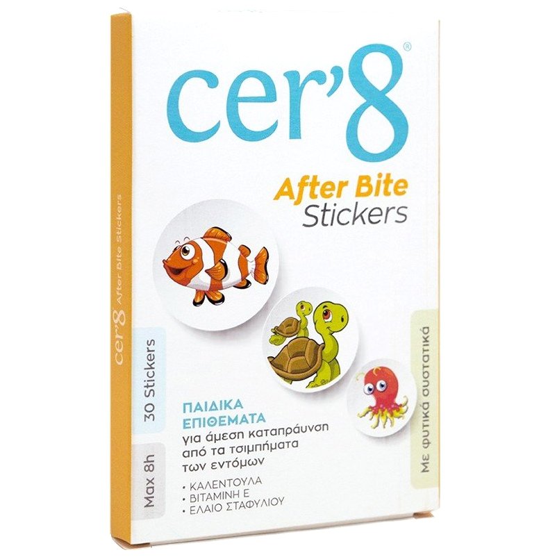 Vican Cer’8 After Bite Stickers Παιδικά Επιθέματα για Ανακούφιση από τα Τσιμπήματα 30τμχ