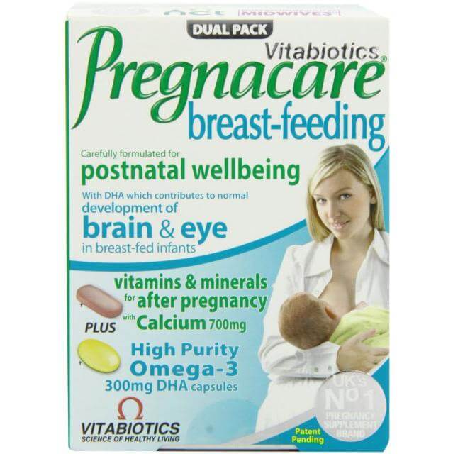 Vitabiotics Pregnacare Breast-Feeding Συστατικά Απαραίτητα Για Την Περίοδο Του Θηλασμού 56tabs & 28caps