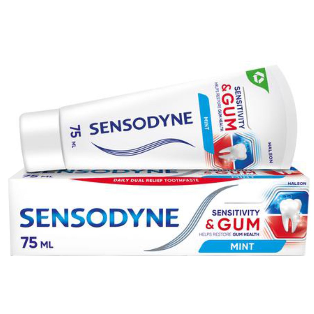 Sensodyne Sensodyne Sensitivity & Gum Mint Οδοντόκρεμα για Ευαίσθητα Δόντια & Βελτίωση των Ούλων 75ml