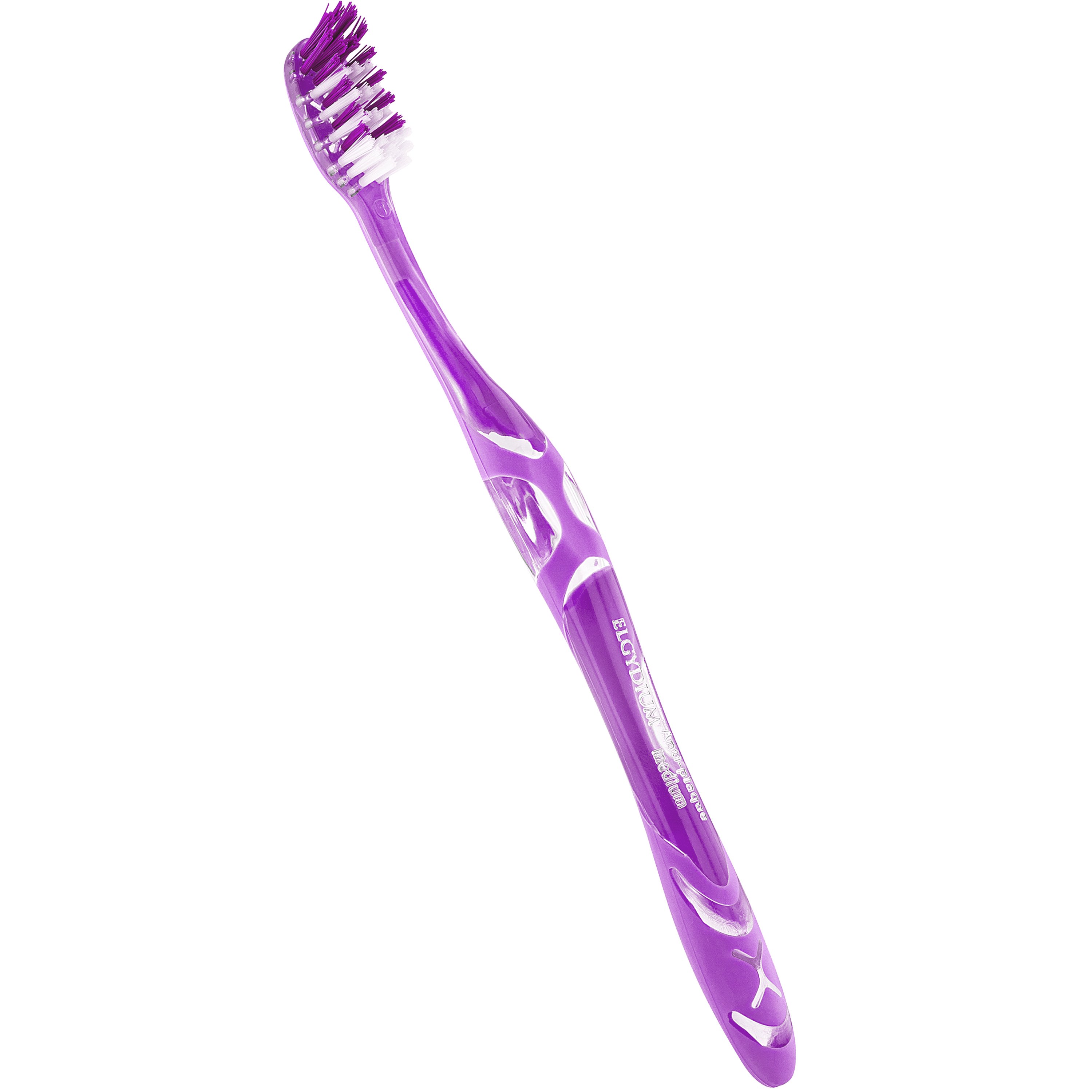 Elgydium Toothbrush Antiplaque Medium Μέτρια Οδοντόβουρτσα για Βαθύ Καθαρισμό & Απομάκρυνση Οδοντικής Πλάκας 1 Τεμάχιο – Μωβ