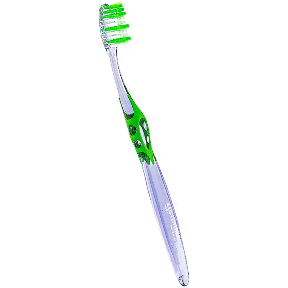 Elgydium Inter-Active Classic Souple Soft Μαλακή Χειροκίνητη Οδοντόβουρτσα για Αφαίρεση της Οδοντικής Πλάκας 1 Τεμάχιο – Πράσινο