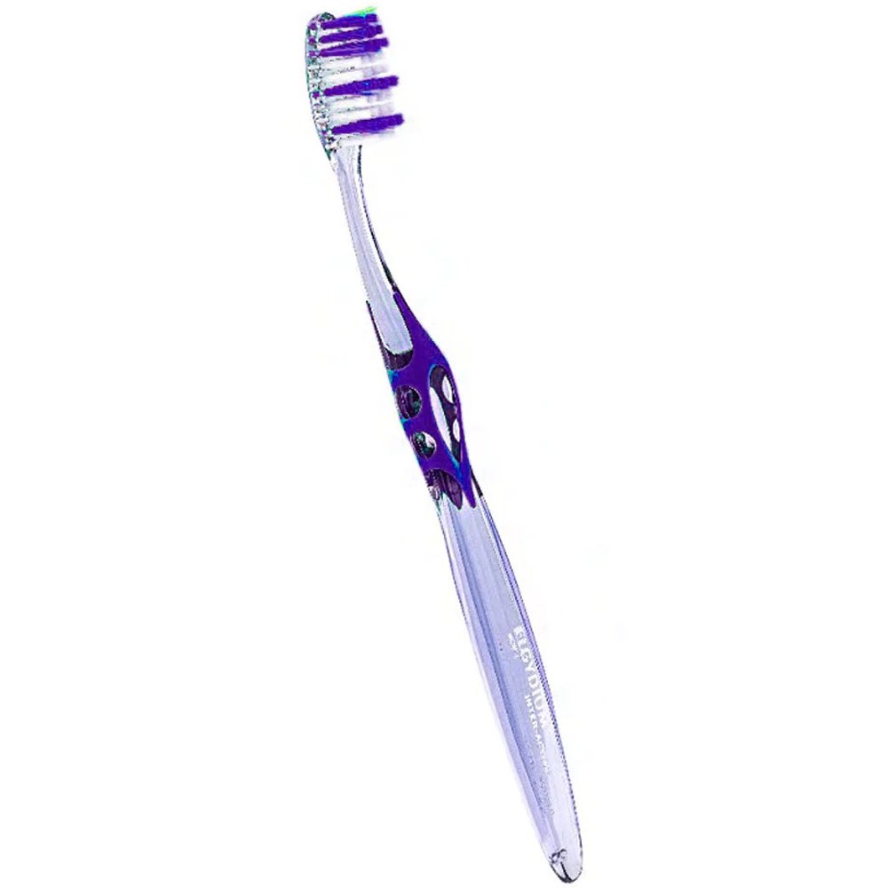 Elgydium Inter-Active Classic Souple Soft Μαλακή Χειροκίνητη Οδοντόβουρτσα για Αφαίρεση της Οδοντικής Πλάκας 1 Τεμάχιο – Μωβ