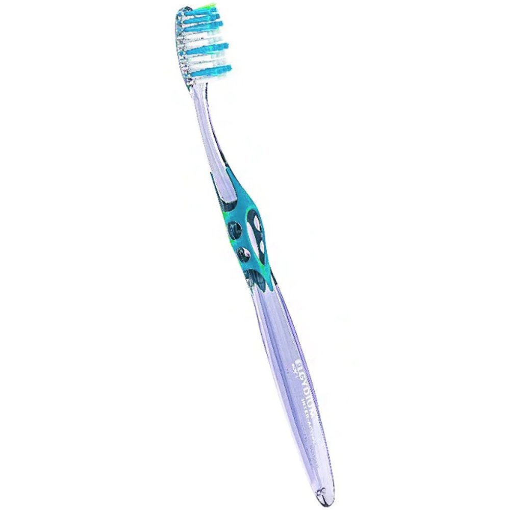 Elgydium Inter-Active Classic Souple Soft Μαλακή Χειροκίνητη Οδοντόβουρτσα για Αφαίρεση της Οδοντικής Πλάκας 1 Τεμάχιο – Γαλάζιο