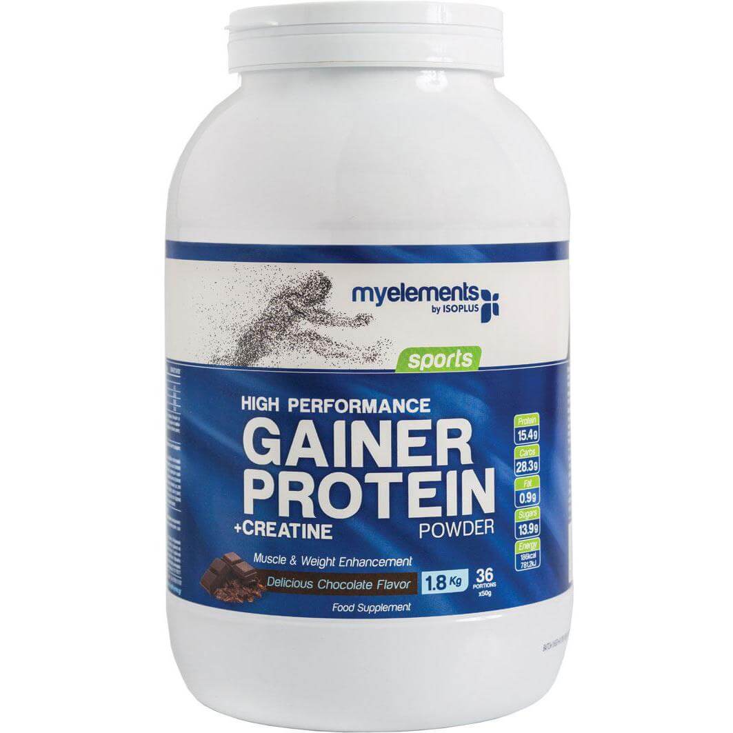 My Elements Sports High Performance Gainer Protein Powder Υψηλής Ισχύος Πρωτεΐνη με Γεύση Delicious Chocolate 1,8Kg
