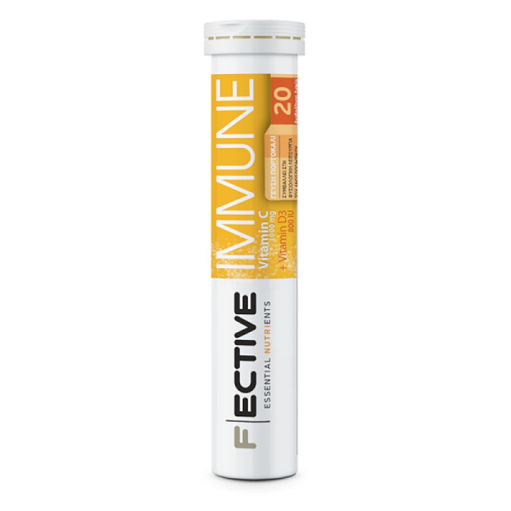 Fective Immune Vitamin C 1000mg & Vitamin D3 800iu Συμπλήρωμα Διατροφής για τη Ενίσχυση του Ανοσοποιητικού 20 Effer.tabs