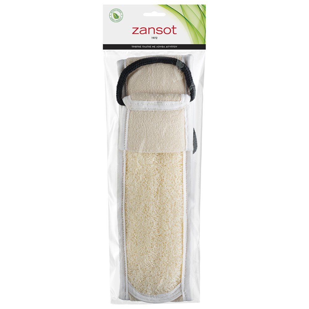 Zansot Loofah Back Scrubber Cleansing Τρίφτης Πλάτης με Λούφα Αιγύπτου για να Απομακρύνει τα Νεκρά Κύτταρα για Λεία Επιδερμίδα & Λαμπερή 1 Τεμάχιο