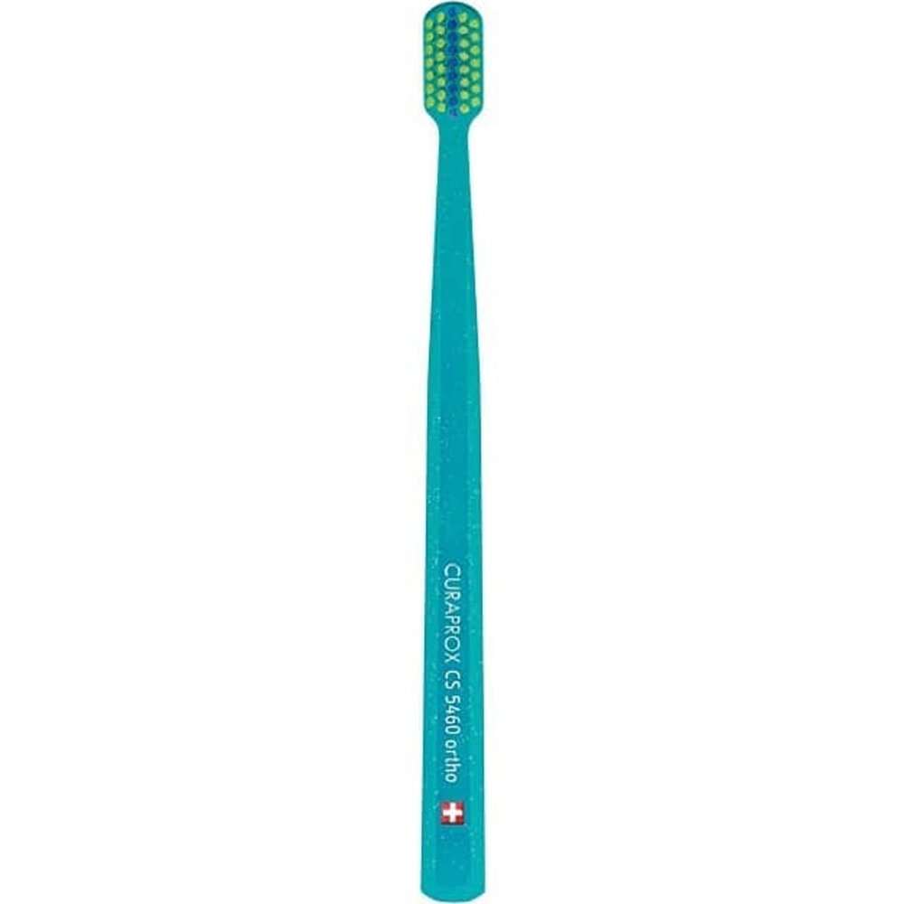 Curaprox Curaprox CS 5460 Ortho Ultra Soft Toothbrush Πετρόλ - Λαχανί Πολύ Μαλακή Οδοντόβουρτσα Κατάλληλη για Καθαρισμό Ορθοδοντικών Μηχανισμών 1 Τεμάχιο