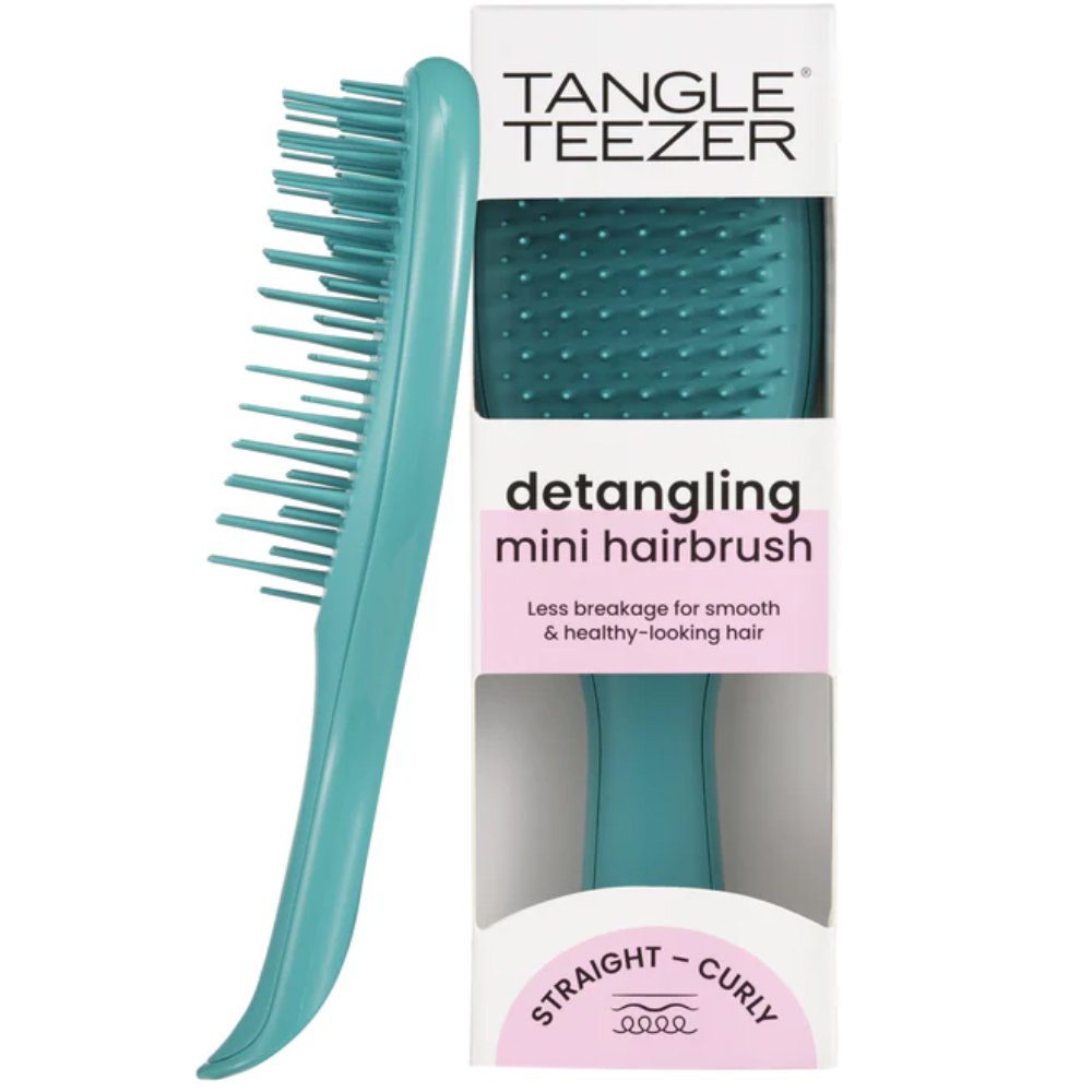 Tangle Teezer The Mini Ultimate Detangler Hairbrush Mini Βούρτσα Μαλλιών για Ξεμπέρδεμα Χωρίς Σπάσιμο & Εύκολη Μεταφορά 1 Τεμάχιο - Mini Transformative Teal