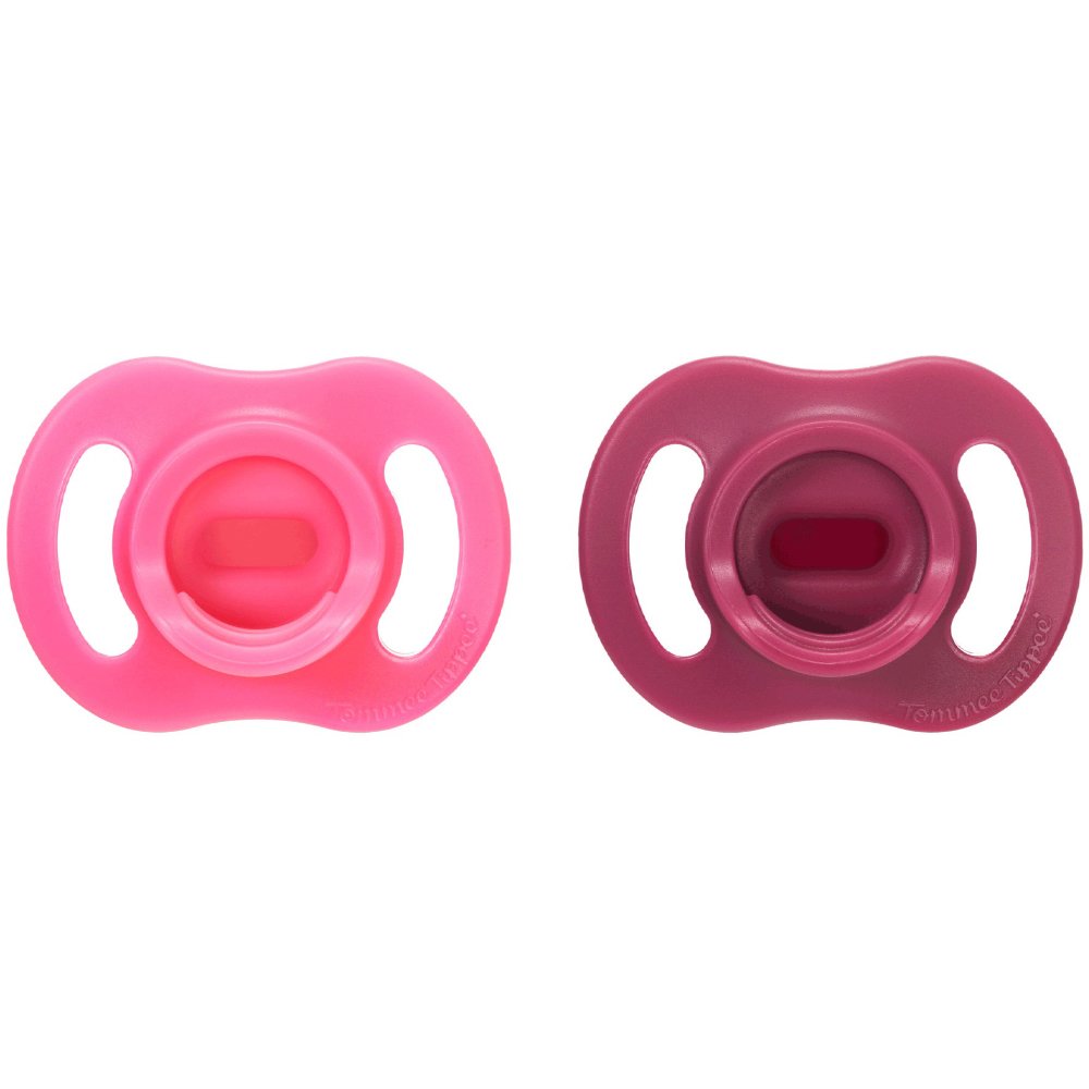 Tommee Tippee Ultrta Light Stay Put Orthodontic Silicone Soother 6-18m Ορθοδοντικές Πιπίλες Σιλικόνης για Τέλεια Εφαρμογή & Απαλή Αίσθηση 2 Τεμάχια - Μώβ / Φούξια