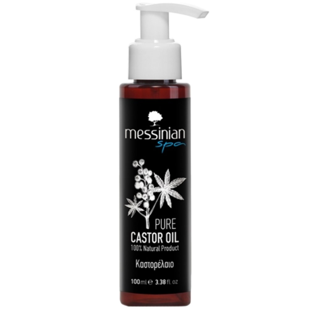Messinian Spa Messinian Spa Pure Castor Oil Ενυδατικό & Θρεπτικό Καστορέλαιο Πλούσιο σε Λιπαρά Οξέα & Βιταμίνη Ε για Ενδυνάμωση του Τριχωτού της Κεφαλής 100ml