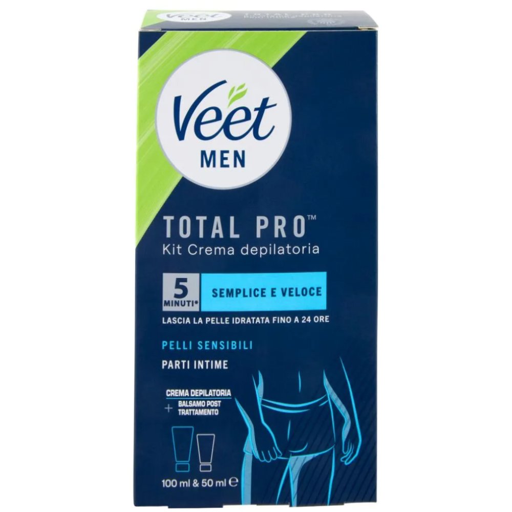 Veet Men Ανδρικό Αποτριχωτικό Κιτ για την Ευαίσθητη Περιοχή με Αποτριχωτική Κρέμα 100ml & Καταπραϋντικό Βάλσαμο για Μετά την Αποτρίχωση 50ml
