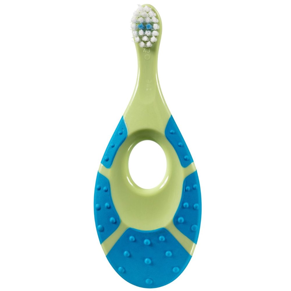 Jordan Step By Step Extra Soft 0-2 Years Toothbrush Βρεφική Μαλακή Οδοντόβουρτσα 1 Τεμάχιο Πράσινο / Μπλε