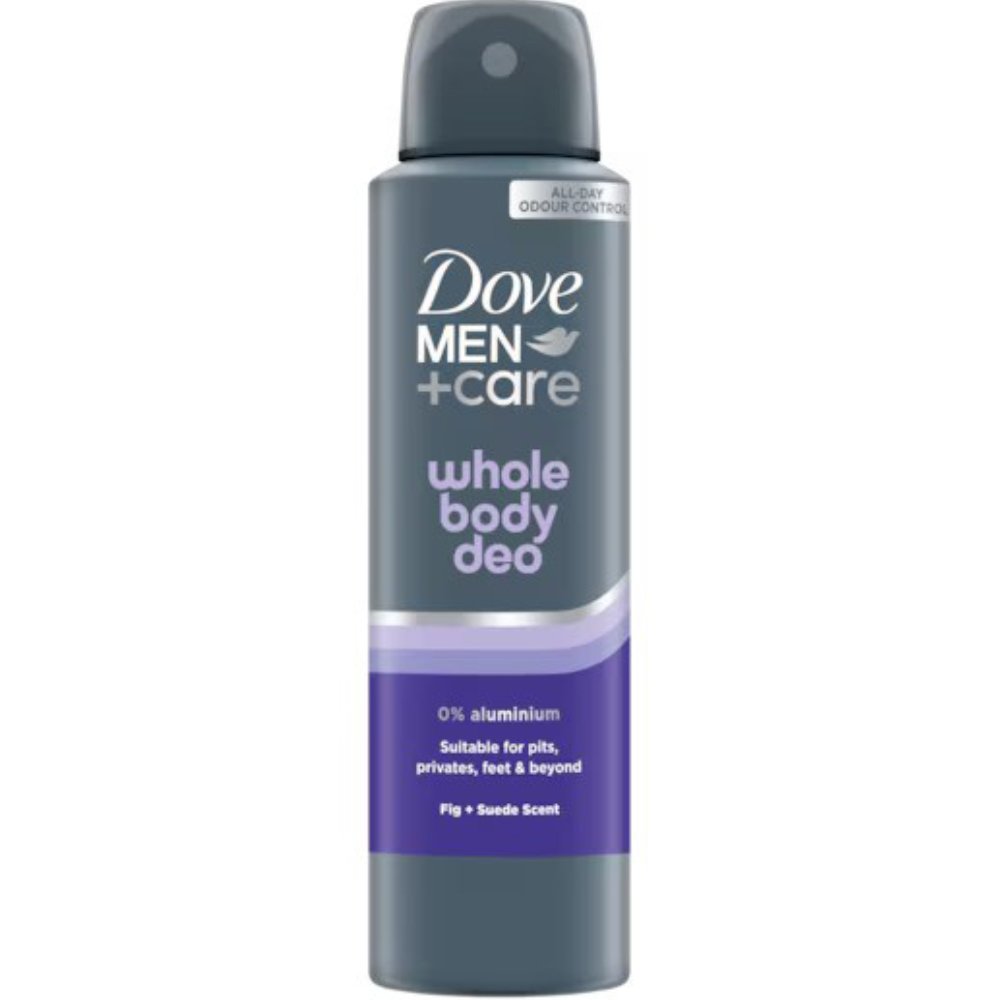 Dove Men Care Fig & Suede Scent Whole Body Deo Spray Αποσμητικό Σπρέι για Όλο το Σώμα με Άρωμα Σύκου & Καστόρι 150ml