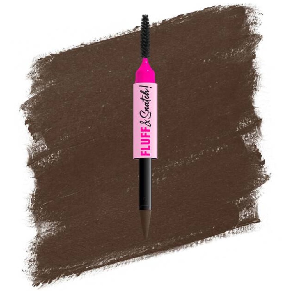 Nyx Professional Makeup Fluff &  Snatch Brow Powder Pen Στυλό Φρυδιών Διπλής Χρήσης για Γέμισμα & Σχηματισμό με Φυσικό & Απαλό Ματ Αποτέλεσμα 1g - 07 Espresso