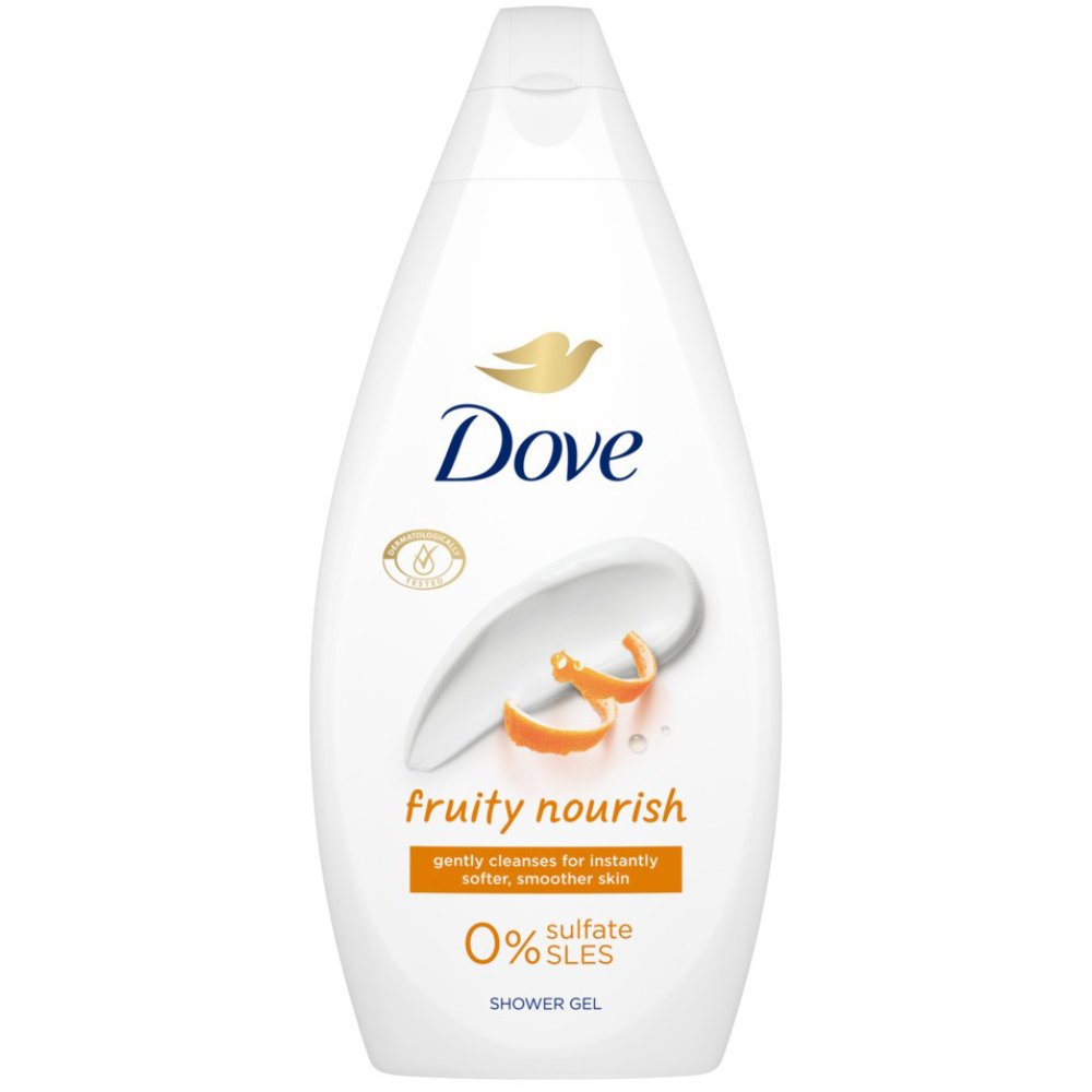 Dove Fruity Nourish Shower Gel Ενυδατικό & Ήπιο Αφρόλουτρο για Λεία Επιδερμίδα με Εσπεριδοειδή Άρωμα 450ml